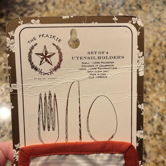 KitchenAid White Measuring Set with Floral utensil holder - Picture 7 of 10